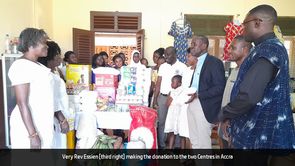 NEW APLAKU BETHEL METHODIST DONATES TO TWO CENTRES