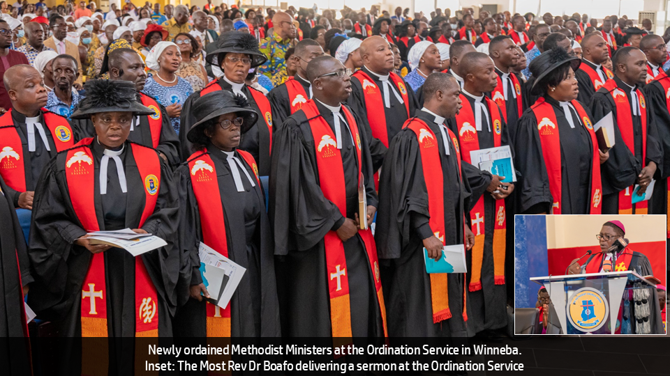 YOU ARE CALLED TO SERVE – MOST REV DR PAUL BOAFO TO NEWLY ORDAINED MINISTERS