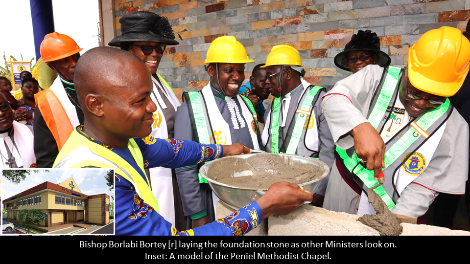 FOUNDATION STONE LAID FOR NEW CHAPEL FOR PENIEL METHODIST CHURCH